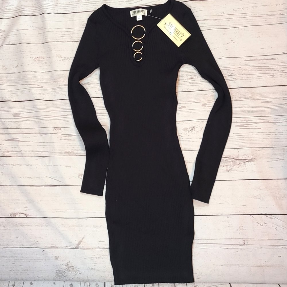 NWT Say What Little Black Mini Dress